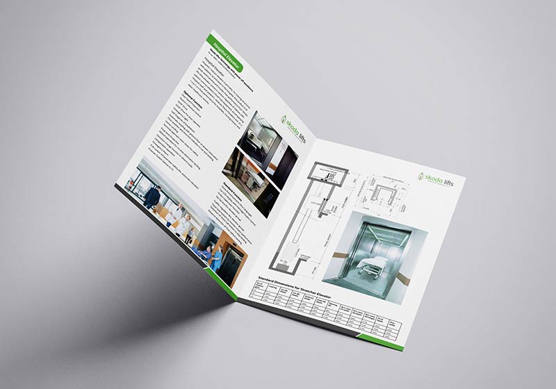 Elevator Manufacturer Company Profile Design Sample Sonu Graphics